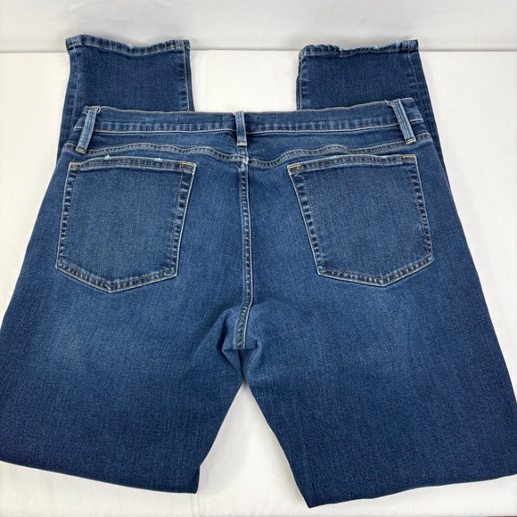 FRAME L'Homme Slim Stretch Dark Wash Denim Jeans Mens Size 36 (36x32) - Picture 4 of 10